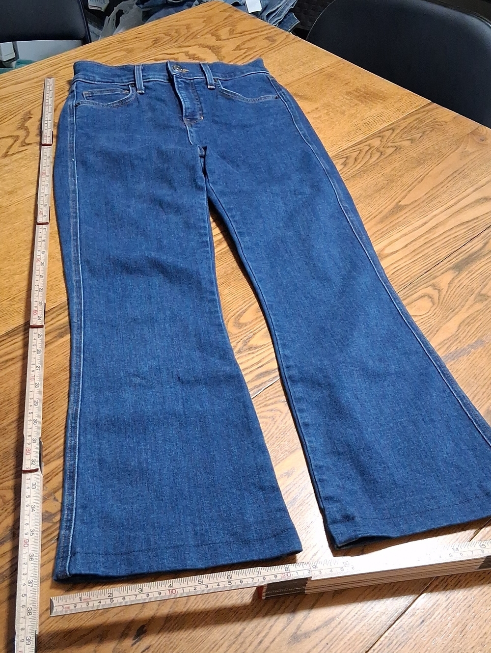 VERONICA BEARD Jeans Womens 25 BLUE BOOTCUT FLARED KICK Used Denim Bell HEMMED ?